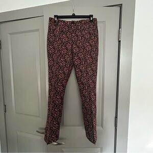 Anthropologie The Essential Slim Ankle Pants Allover Floral Print